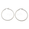 Tarnish Resistant 304 Stainless Steel Big Hoop Earrings LS-EJEW-F105-06P-3