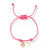 Adjustable Brass Religion Cross Virgin Charm Nylon Cord Braided Bracelets GY3057-3-1