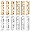 12Pcs 4 Style Brass Moon Phase Bar Links & Charms KK-SZ0005-45-1