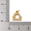 304 Stainless Steel Charms STAS-R001-04G-07-3