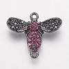 Brass Cubic Zirconia Links ZIRC-K070-03-E01-1