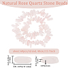 Beebeecraft 1 Strand Natural Rose Quartz Stone Beads Strands G-BBC0001-19-2