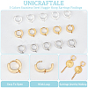 Unicraftale 18Pcs 3 Colors 201 Stainless Steel Huggie Hoop Earrings Findings STAS-UN0056-83-5