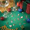DIY Christmas Wine Glass Charm Making Kit sgDIY-SZ0008-88-3