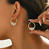 Elegant Geometric Stainless Steel Hoop Earrings for Women VP1121-2-1