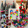 32Pcs 8 Colors Faux Fur Soft Sequins Pompom Ball DIY-SC0033-96-5