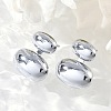 304 Stainless Steel Oval Stud Earrings EJEW-M073-08P-3