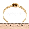 304 Stainless Steel Blank Cuff Bangle Bases with Flat Round Tray SA-CBA82C8-05B-G-3