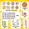 DIY Bees Theme Diamond Painting Acrylic Cup Mat Kits DIY-TAC0012-72-15