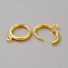 Brass Hoop Earring Findings LS-FIND-WH0110-802C-G-1
