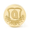 Golden Tone Round Wax Seal Brass Stamp Heads AJEW-Z034-02G-D-2