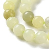 Natural New Jade Round Beads Strands G-O039-16-6mm-01-4