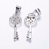 Long-Lasting Plated Brass Micro Pave Cubic Zirconia Pendants ZIRC-F069-45P-2