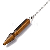 Natural Tiger Eye Pointed Dowsing Pendulums G-Q184-04D-P-4