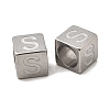 304 Stainless Steel European Beads STAS-D382-02S-P-1