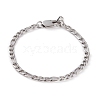 Tarnish Resistant Women' s 304 Stainless Steel Figaro Chains BJEW-JB05841-01-1