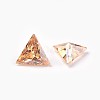 Cubic Zirconia Pointed Back Cabochons ZIRC-WH0001-A03-2
