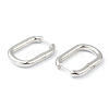 Brass Huggie Hoop Earrings EJEW-L234-027A-P-2