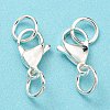 304 Stainless Steel Lobster Claw Clasps STAS-B045-06S-3