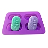 Rectangle Soap Food Grade Silicone Molds SOAP-PW0001-088-1