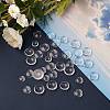 150 Pcs 5 Styles Transparent Glass Cabochons GGLA-SZ0001-26-2