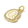 Brass Micro Pave Cubic Zirconia Pendants KK-K354-02G-Q-2