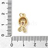 Brass Micro Pave Cubic Zirconia Pendants KK-C137-08G-02-3