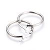 201 Stainless Steel Hoop Earrings with 304 Stainless Steel Pin EJEW-YW0001-04-P-2