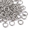 Tarnish Resistant 304 Stainless Steel Open Jump Rings X-STAS-Q186-02-6x1mm-2