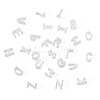 6Pcs 925 Sterling Silver Hollow Initial Beads STER-TA0001-53N-3