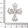 Brass Micro Pave Clear Cubic Zirconia Pendants KK-L228-03P-04-3