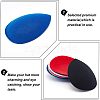 CHGCRAFT 6Pcs 6 Colors EVA Cloth Teardrop Fascinator Hat Base for Millinery AJEW-CA0002-78-4