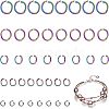 CHGCRAFT 250Pcs 5 Styles 304 Stainless Steel Open Jump Rings STAS-CA0001-65-1