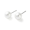 Imitation Pearl Stud Earrings EJEW-P296-21B-P-1