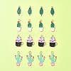 16Pcs 4 Styles Alloy Enamel Pendants ENAM-FS0001-86-7