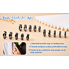 Biyun 15Pcs 15 Styles Synthetic Hematite Plain Band Finger Rings RJEW-BY0001-01-18