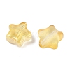 Transparent Spray Painted Glass Beads X1-GLAA-NH0003-01D-2
