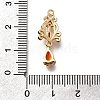 Brass Micro Pave Cubic Zirconia Pendants KK-K378-65G-01-3