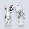 Tibetan Style Alloy Pendants X-TIBE-R316-103AS-RS-2