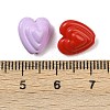 Opaque Acrylic Beads OACR-H058-04-3