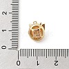 Brass Pave Cubic Zirconia Pendants KK-E791-01G-3