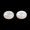 Natural White Jade European Beads G-R488-02H-4