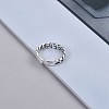 Adjustable Brass Cuff Finger Rings RJEW-BB70590-1