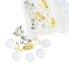 12Pcs 3 Colors Brass Clip-on Earring Findings KK-FS0001-33-3