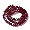 Electroplate Transparent Glass Beads Strands LS-EGLA-A035-T4mm-L02-2