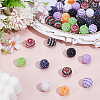 40Pcs 10 Colors Resin Rhinestone Beads RESI-PA0001-26A-4