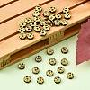 Brass Rhinestone Spacer Beads RSB028NF-04G-4