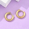 Ion Plating(IP) 304 Stainless Steel Huggie Hoop Earrings EJEW-F111-14mm-G-5