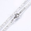 304 Stainless Steel Mariner Link Chains Necklaces NJEW-P223-05P-2