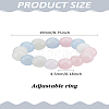 1Pc Natural Jade Stretch Finger Rings for Women RJEW-LP0001-08B-3